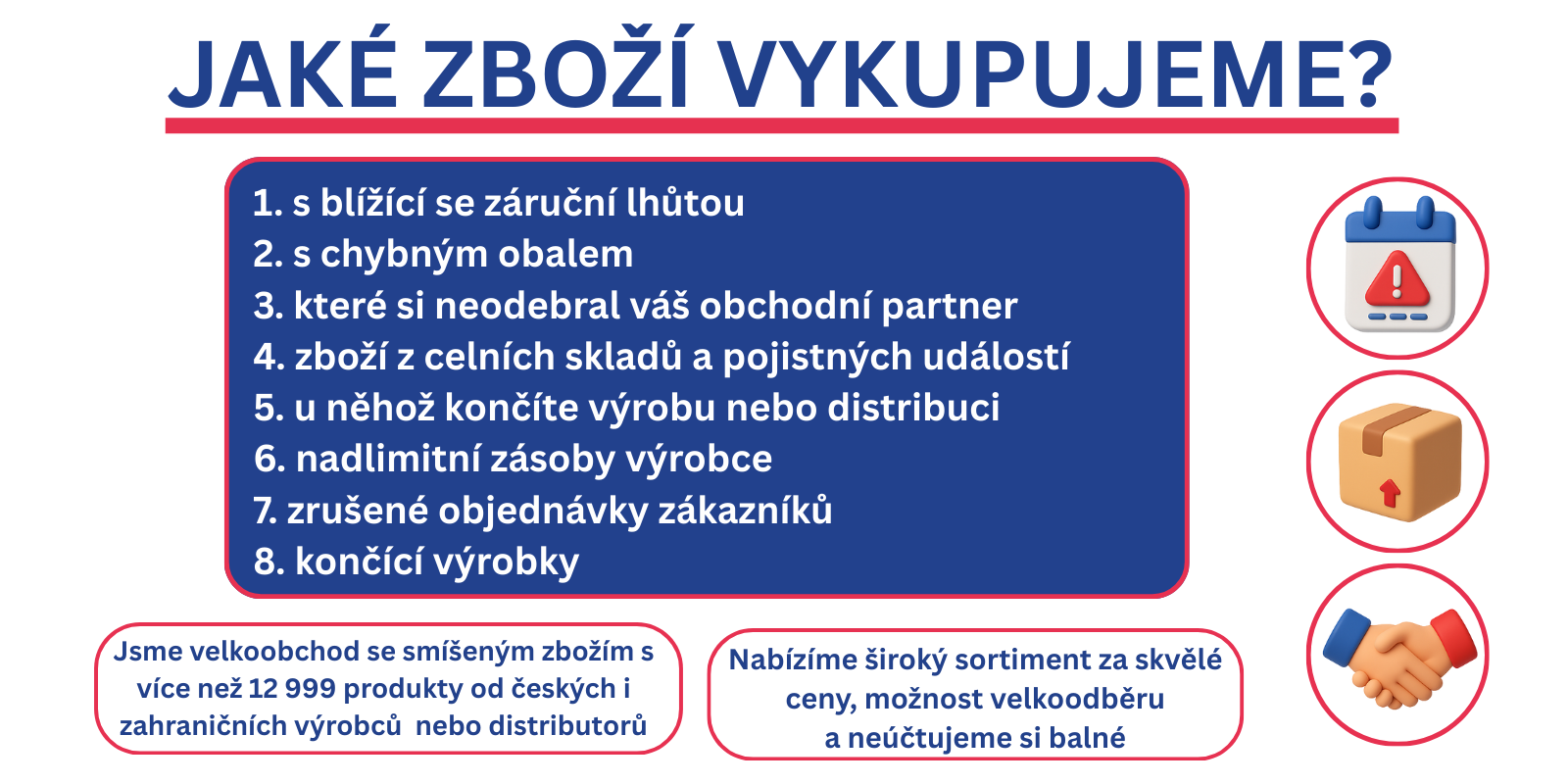 Jaké zboží vykupujeme?